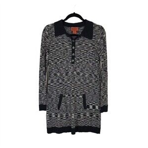Missoni for Target Women's Size XS Black & White Long Sleeve Sweater Dress